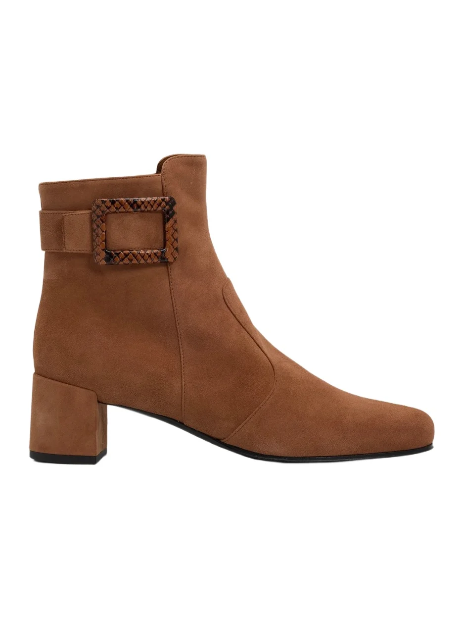 Women's Tres Vivier Polly 45MM Suede Booties Women's Tres Vivier Polly 45MM Suede Booties
