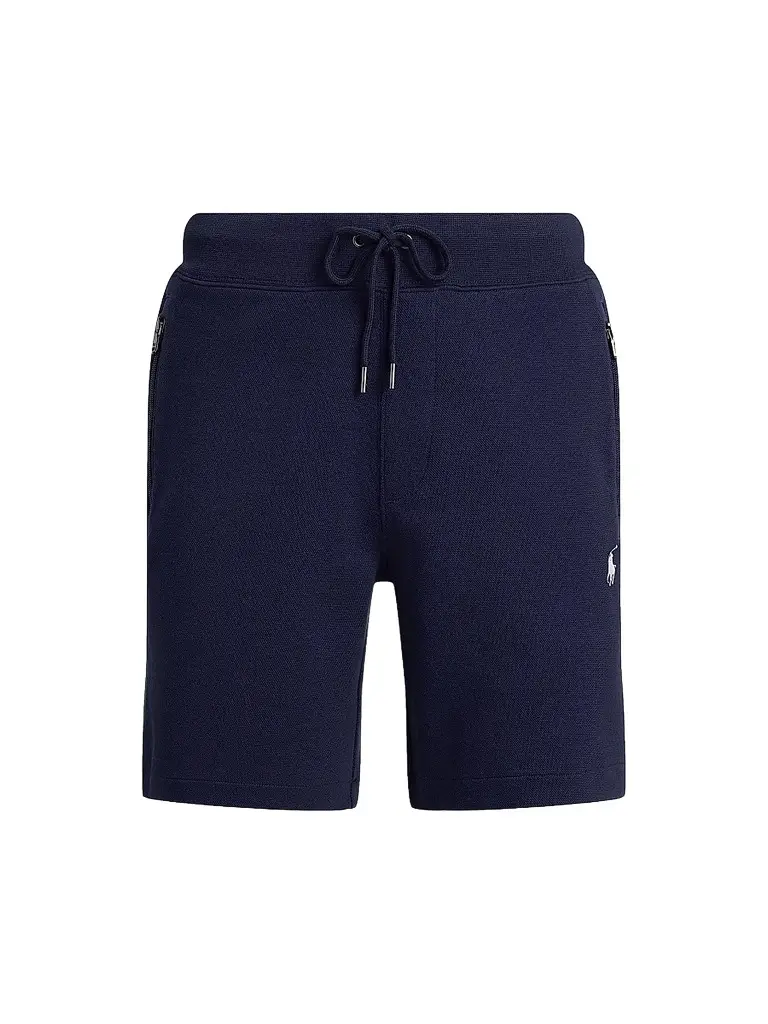 Ralph Lauren Men's Terry Drawstring Shorts - Newport Navy | Image 1 Ralph Lauren Men's Terry Drawstring Shorts - Newport Navy | Image 1