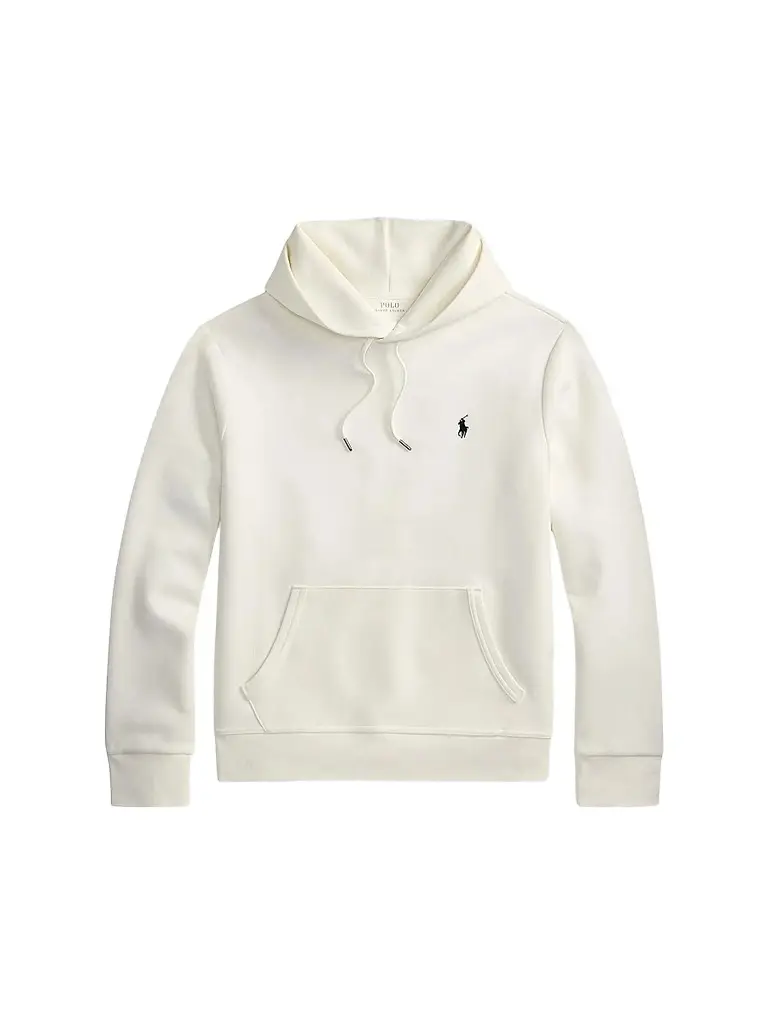 Polo Ralph Lauren Men's Double-Knit Hoodie - White - Size XXL | Image 1 Polo Ralph Lauren Men's Double-Knit Hoodie - White - Size XXL | Image 1