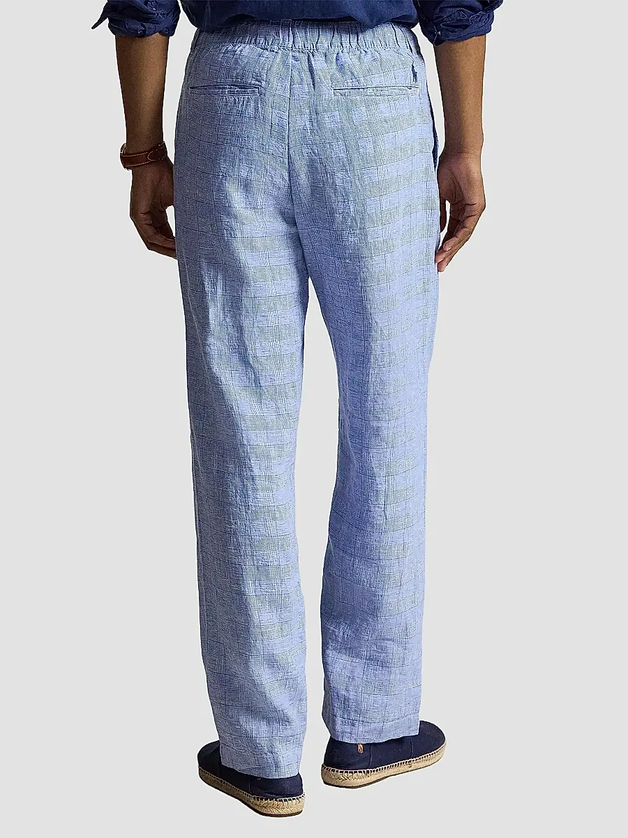 Polo Ralph Lauren Men's Lateef Relaxed-Fit Striped Linen Trousers | Thumbnail 3