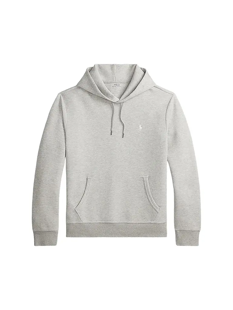 Polo Ralph Lauren Men's Double-Knit Hoodie - Dark Sport Heather - Size XXL | Image 1 Polo Ralph Lauren Men's Double-Knit Hoodie - Dark Sport Heather - Size XXL | Image 1