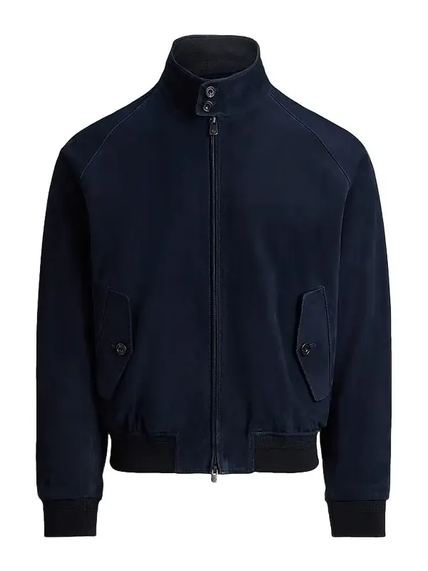 Men's Suede Bomber Jacket Men's Suede Bomber Jacket