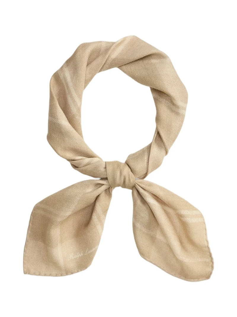 Men's Plaid Cashmere-Slk Neckerchief Men's Plaid Cashmere-Slk Neckerchief