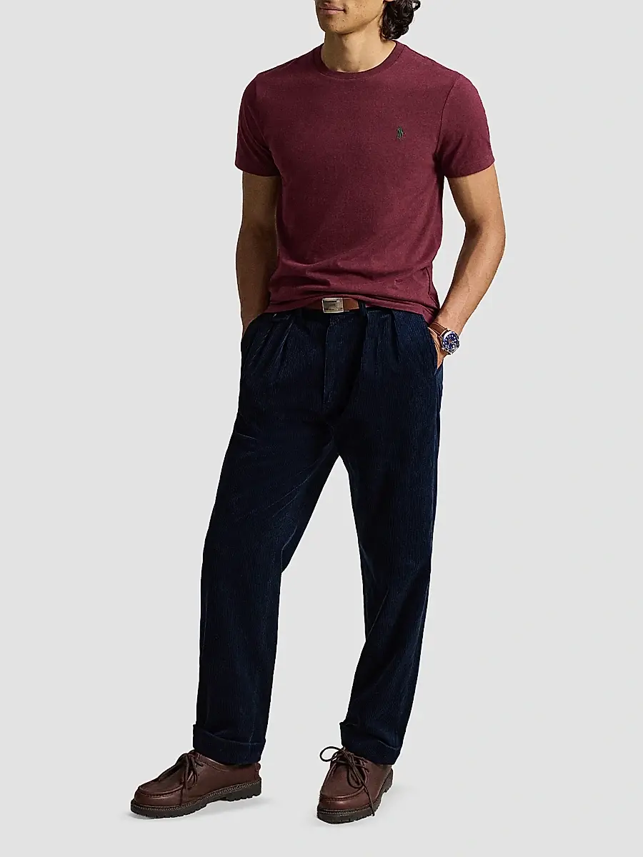 Polo Ralph Lauren Men's Custom-Slim-Fit Jersey Crewneck T-Shirt | Thumbnail 2 Polo Ralph Lauren Men's Custom-Slim-Fit Jersey Crewneck T-Shirt | Thumbnail 2