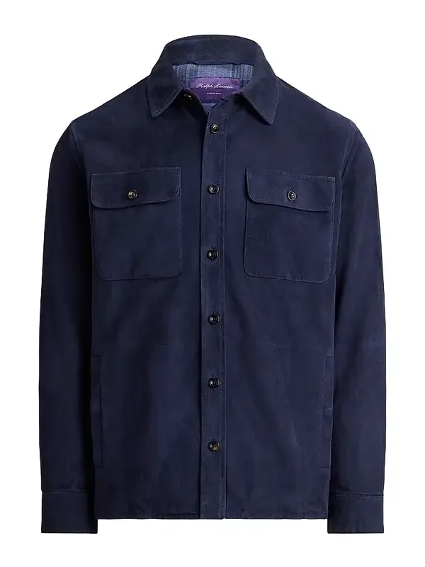 Men's Suede Shirt Jacket