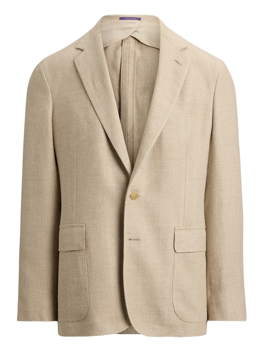 Men's Herringbone Linen-Blend Sport Coat