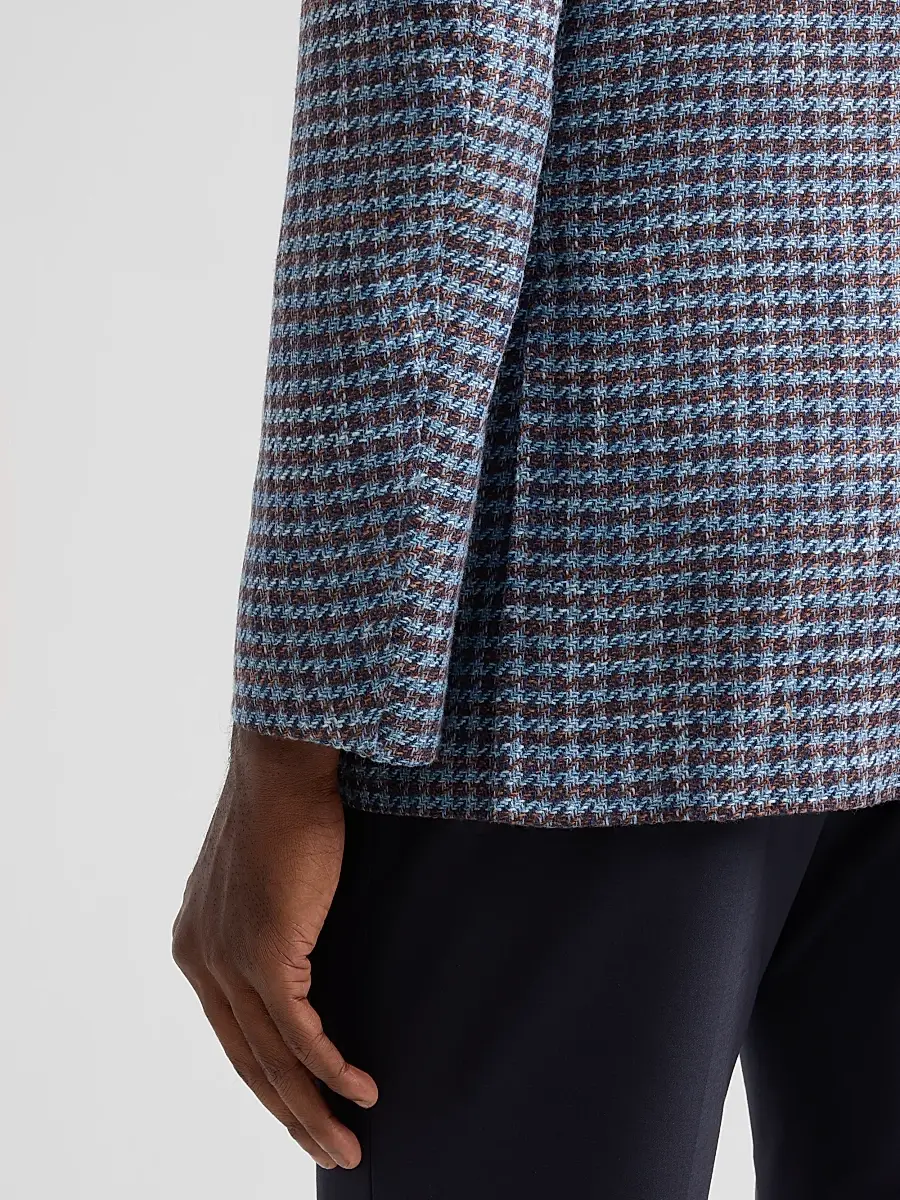 Sartorio Napoli Men's Houndstooth Wool-Blend Sport Coat | Thumbnail 8