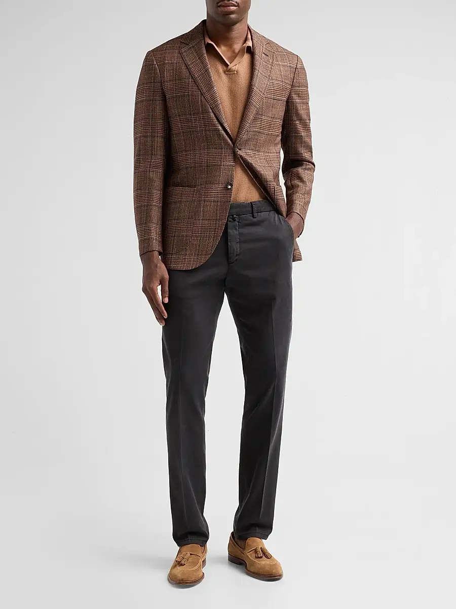 Sartorio Napoli Men's Plaid Wool-Silk Sport Coat | Thumbnail 2