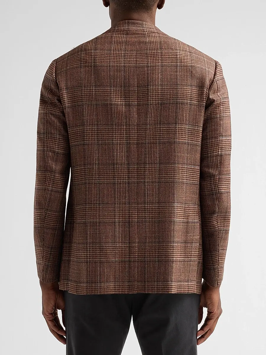 Sartorio Napoli Men's Plaid Wool-Silk Sport Coat | Thumbnail 3