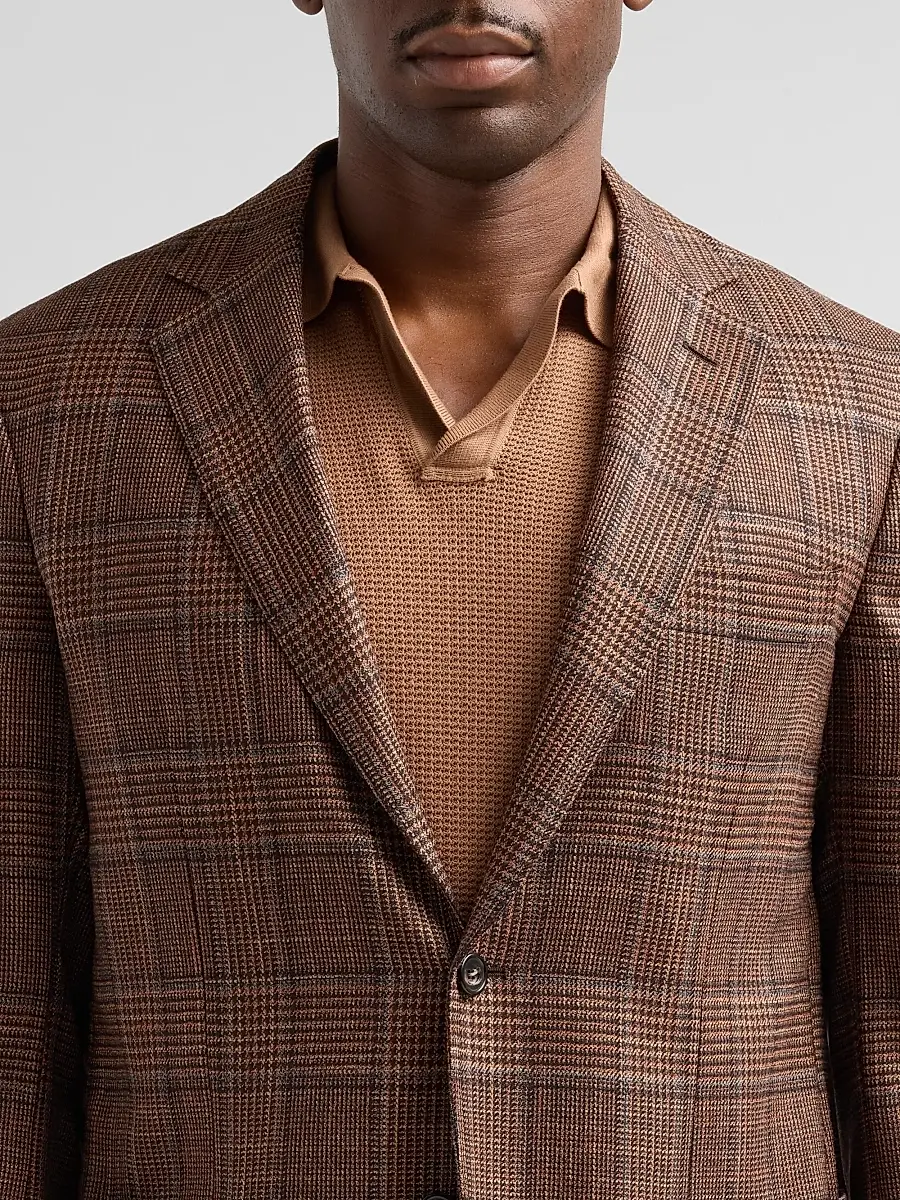 Sartorio Napoli Men's Plaid Wool-Silk Sport Coat | Thumbnail 5