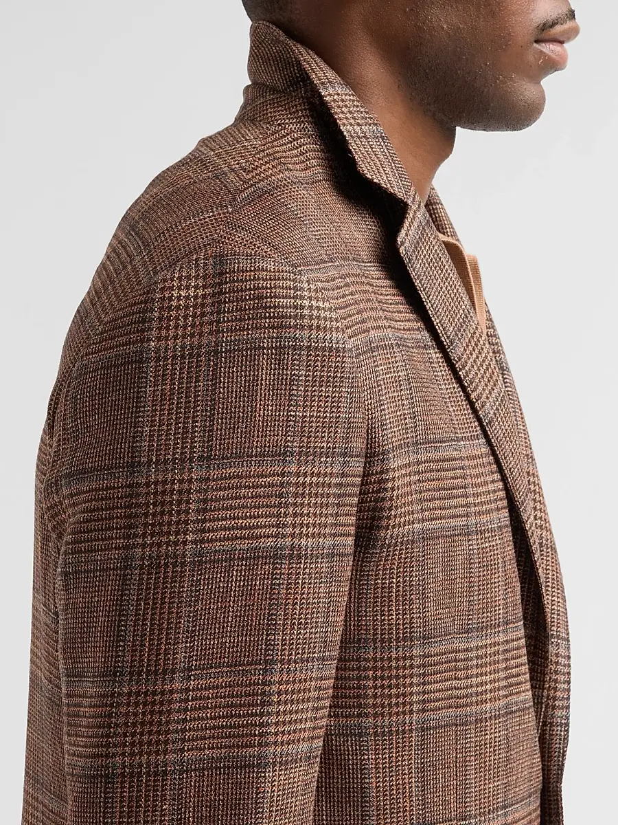 Sartorio Napoli Men's Plaid Wool-Silk Sport Coat | Thumbnail 7