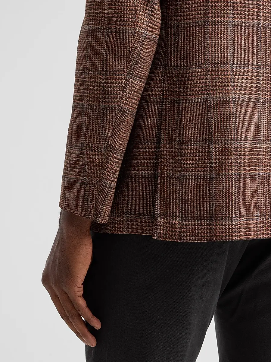 Sartorio Napoli Men's Plaid Wool-Silk Sport Coat | Thumbnail 8