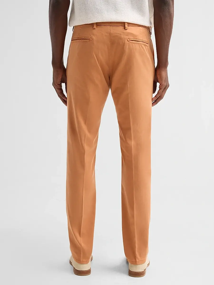 Sartorio Napoli Men's Solid Crease-Front Trousers | Thumbnail 3
