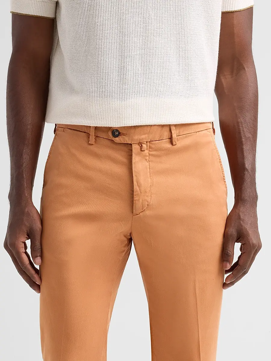 Sartorio Napoli Men's Solid Crease-Front Trousers | Thumbnail 5