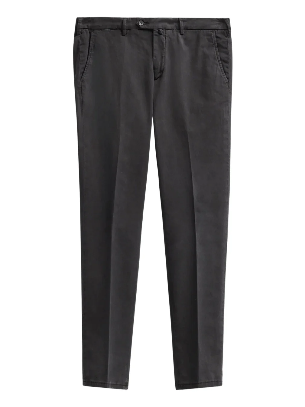 Sartorio Napoli Men's Solid Crease-Front Trousers
