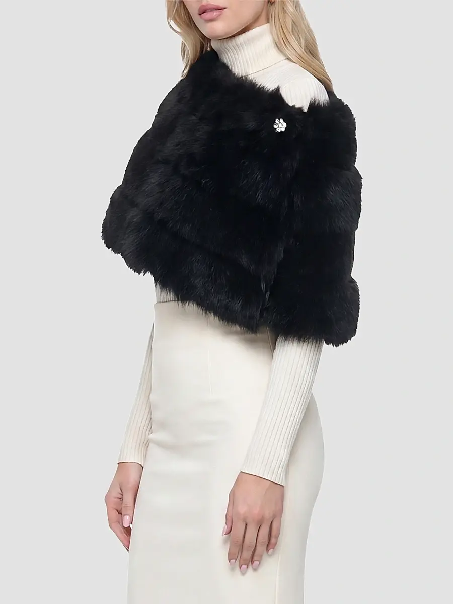 Gorski Women's Reversible Merinillo Lamb Cape | Thumbnail 4 Gorski Women's Reversible Merinillo Lamb Cape | Thumbnail 4