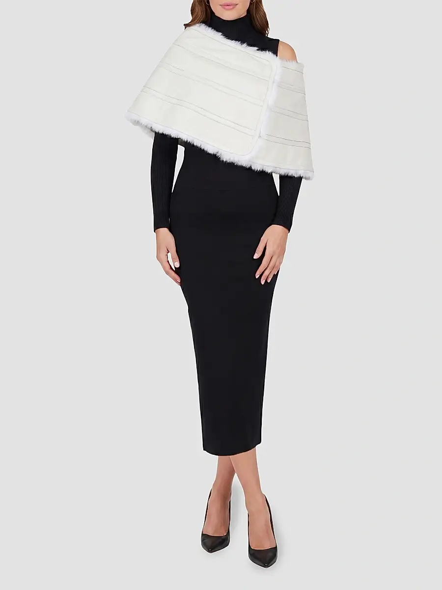 Gorski Women's Reversible Merinillo Lamb Cape | Thumbnail 2 Gorski Women's Reversible Merinillo Lamb Cape | Thumbnail 2