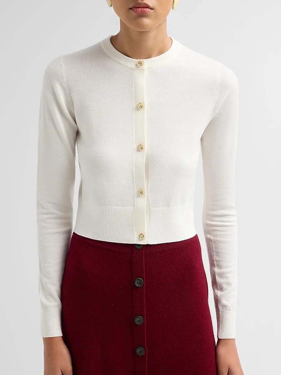 Altuzarra Women's Arlette Slim-Fit Wool-Blend Cardigan | Thumbnail 5 Altuzarra Women's Arlette Slim-Fit Wool-Blend Cardigan | Thumbnail 5