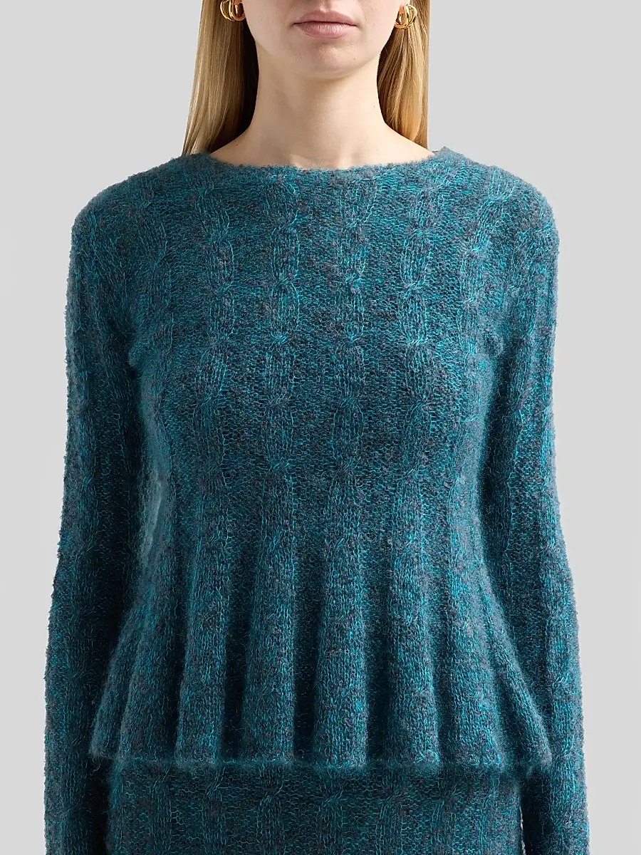 Proenza Schouler Women's Joelle Looped Mohair-Blend Top | Thumbnail 5