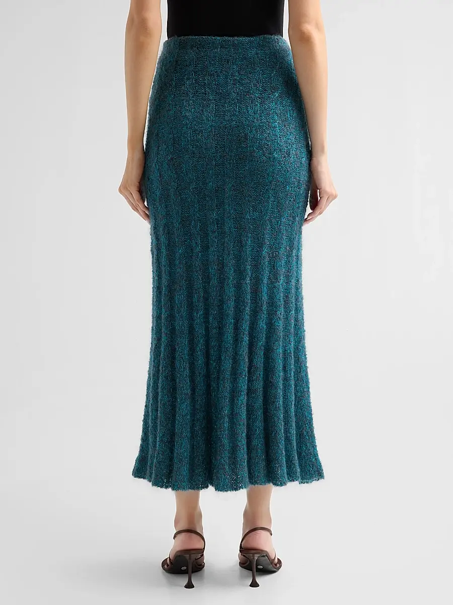 Proenza Schouler Women's Joelle Looped Mohair-Blend Midi Skirt | Thumbnail 3 Proenza Schouler Women's Joelle Looped Mohair-Blend Midi Skirt | Thumbnail 3