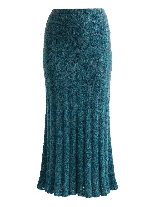 Women's Joelle Looped Mohair-Blend Midi Skirt Women's Joelle Looped Mohair-Blend Midi Skirt