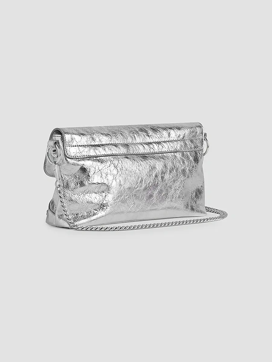 Balenciaga Women's Le City Clutch with Chain - Silver | Thumbnail 7 Balenciaga Women's Le City Clutch with Chain - Silver | Thumbnail 7