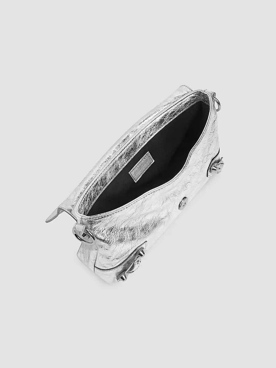 Balenciaga Women's Le City Clutch with Chain - Silver | Thumbnail 9 Balenciaga Women's Le City Clutch with Chain - Silver | Thumbnail 9
