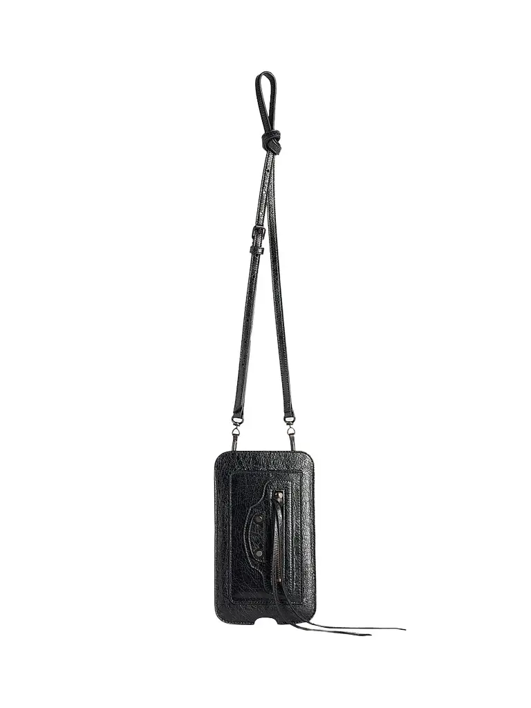 Balenciaga Women's Le City Vertical Phone Holder - Black | Image 1 Balenciaga Women's Le City Vertical Phone Holder - Black | Image 1