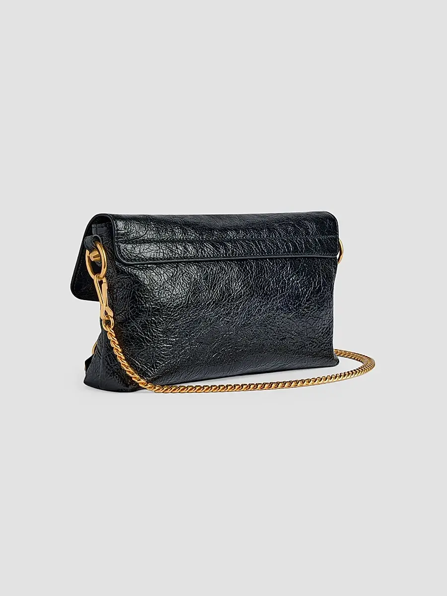 Balenciaga Women's Le City Clutch with Chain - Black | Thumbnail 5 Balenciaga Women's Le City Clutch with Chain - Black | Thumbnail 5