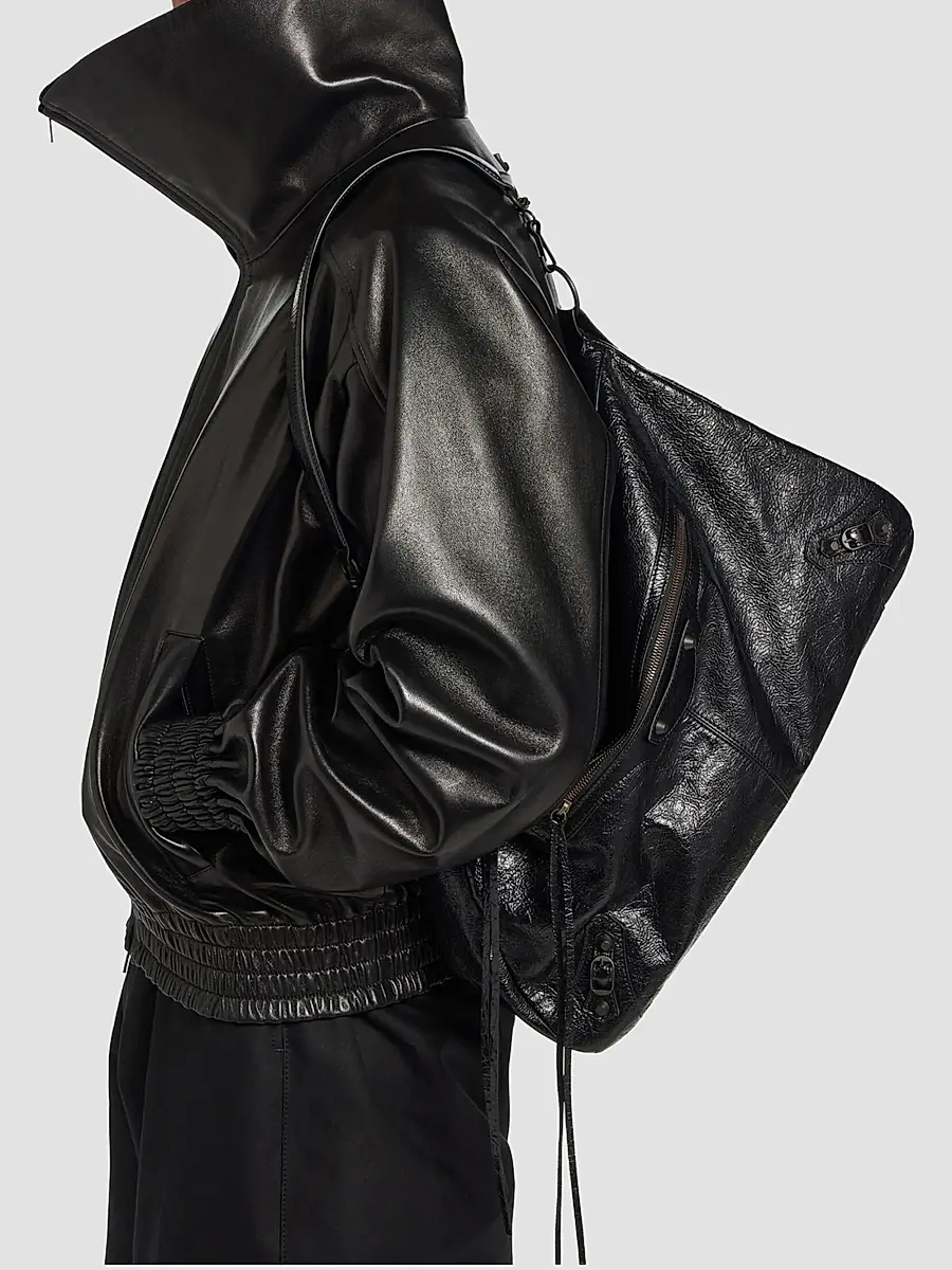 Balenciaga Men's Le City Moto Large Tote Bag | Thumbnail 4 Balenciaga Men's Le City Moto Large Tote Bag | Thumbnail 4