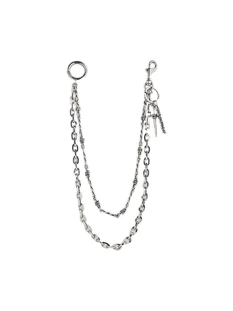 Balenciaga Men's Goth Trouser Chain - Antique Silver | Image 1 Balenciaga Men's Goth Trouser Chain - Antique Silver | Image 1