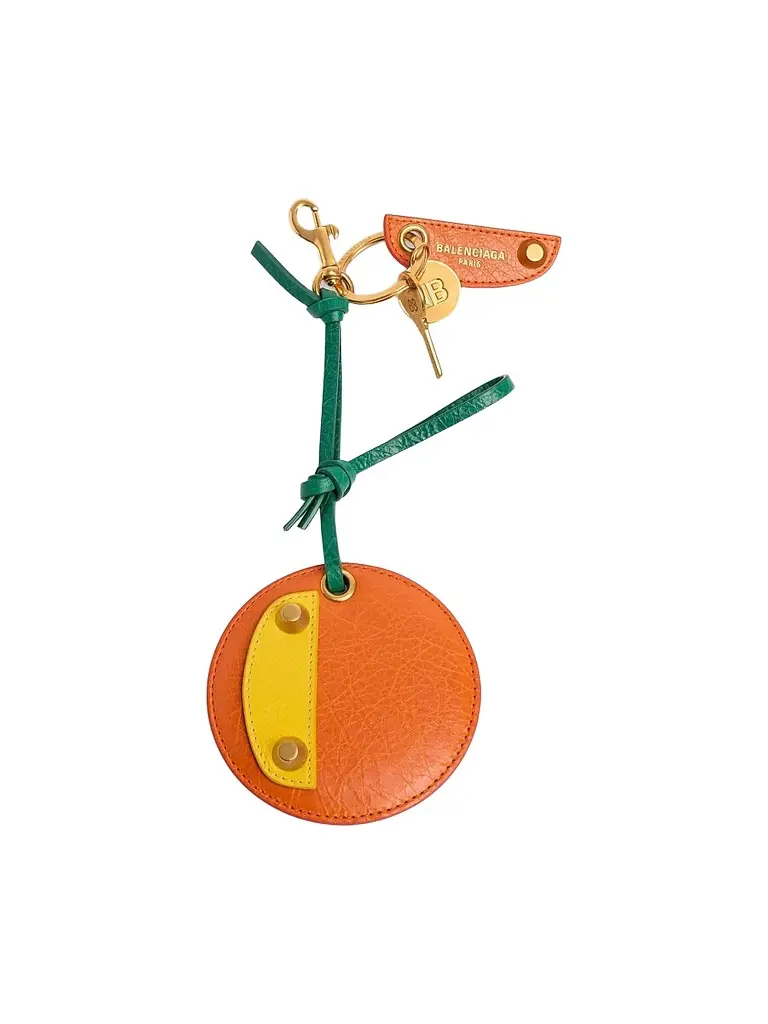 Balenciaga Men's Le City Keychain Charm - Orange Yellow | Image 1 Balenciaga Men's Le City Keychain Charm - Orange Yellow | Image 1