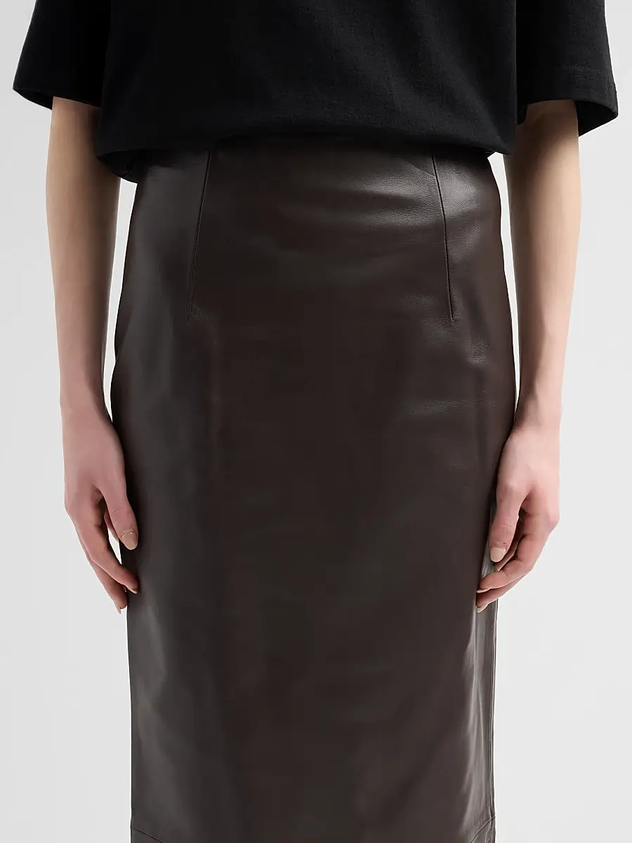 Loulou de Saison Women's Inga Leather Maxi Skirt | Thumbnail 5 Loulou de Saison Women's Inga Leather Maxi Skirt | Thumbnail 5