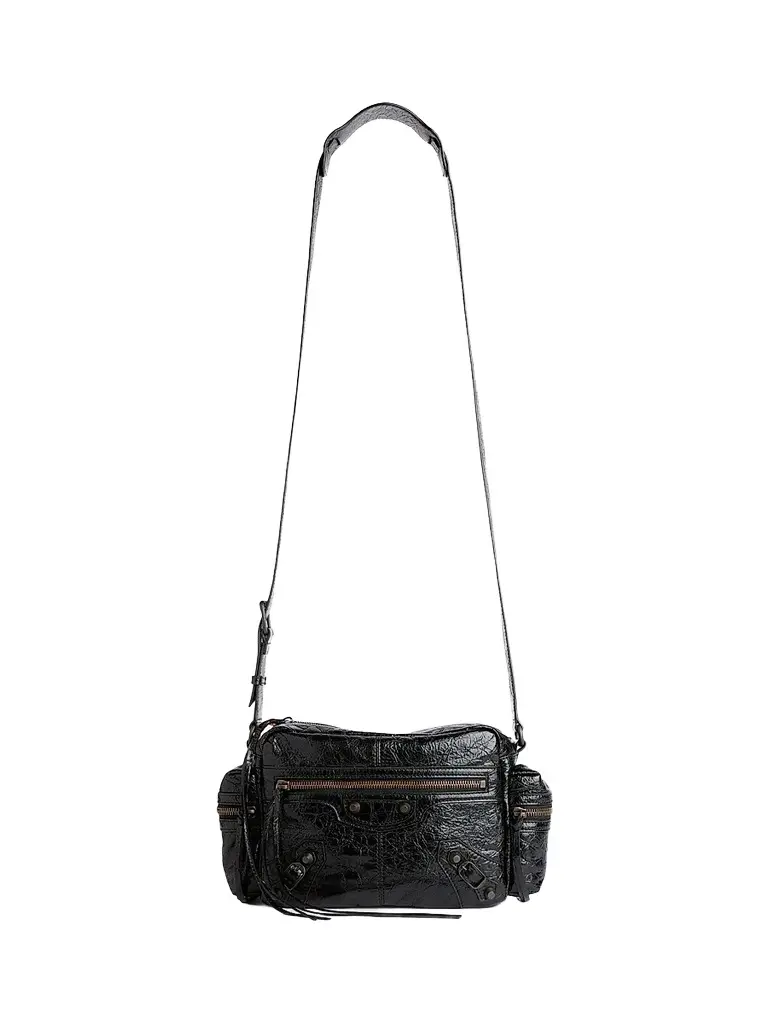 Balenciaga Men's Le City Crossbody Camera Bag - Black | Image 1 Balenciaga Men's Le City Crossbody Camera Bag - Black | Image 1