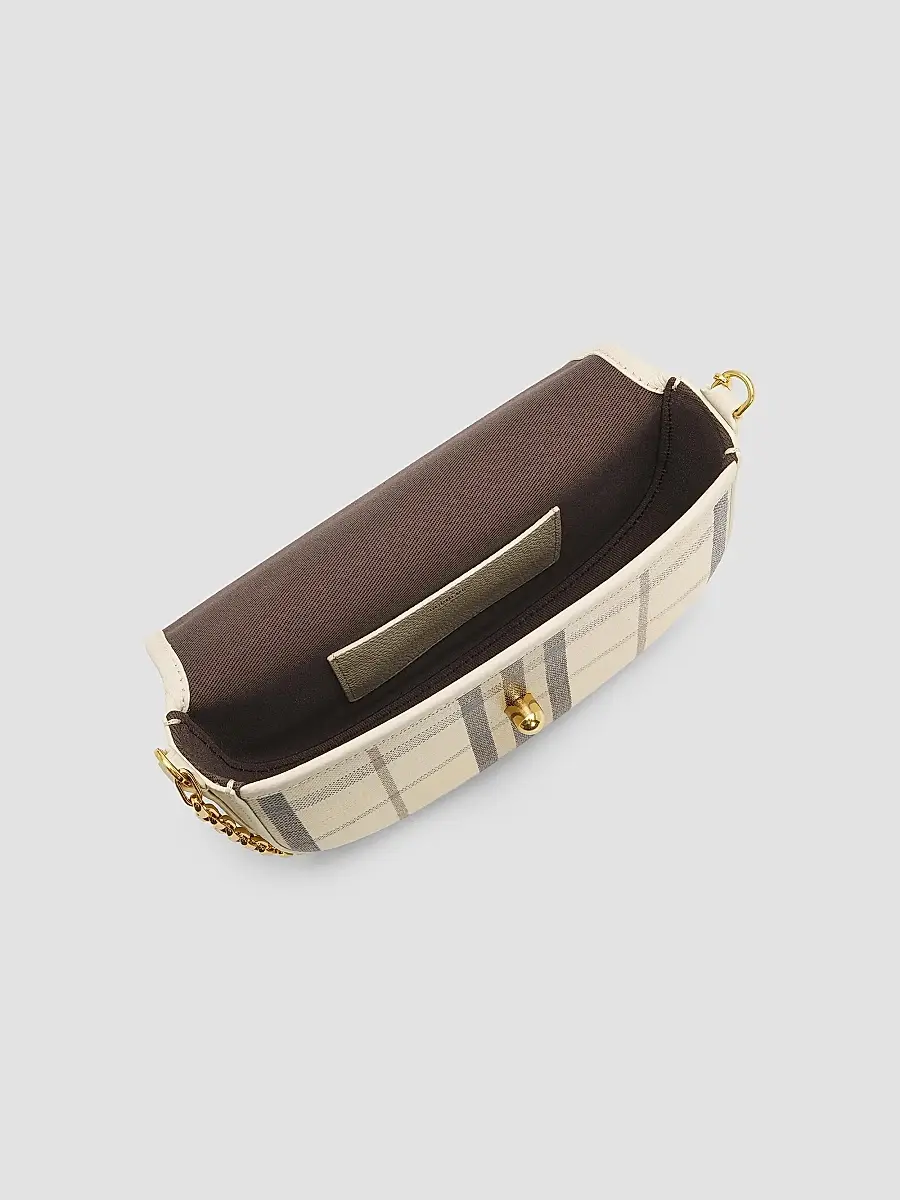 Burberry Women's Highlands Check Chain-Strap Crossbody Bag | Thumbnail 4 Burberry Women's Highlands Check Chain-Strap Crossbody Bag | Thumbnail 4