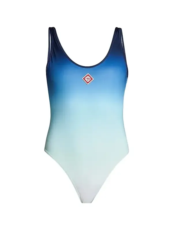 Women's Ombré Scoopneck One-Piece Swimsuit
