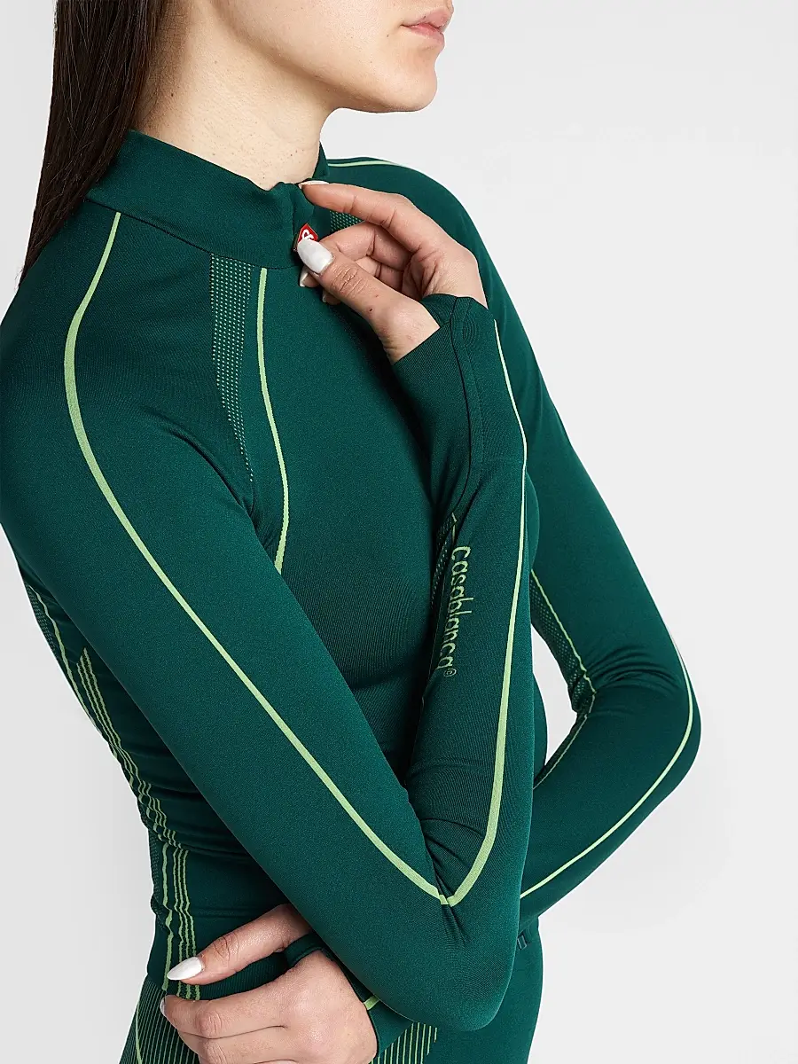Casablanca Women's Seamless Performance Zip Up Jacket | Thumbnail 4 Casablanca Women's Seamless Performance Zip Up Jacket | Thumbnail 4