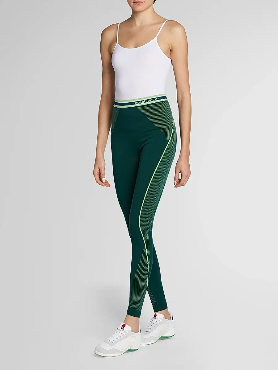 Casablanca Women's Logo-Print Seamless Performance Leggings | Thumbnail 4 Casablanca Women's Logo-Print Seamless Performance Leggings | Thumbnail 4