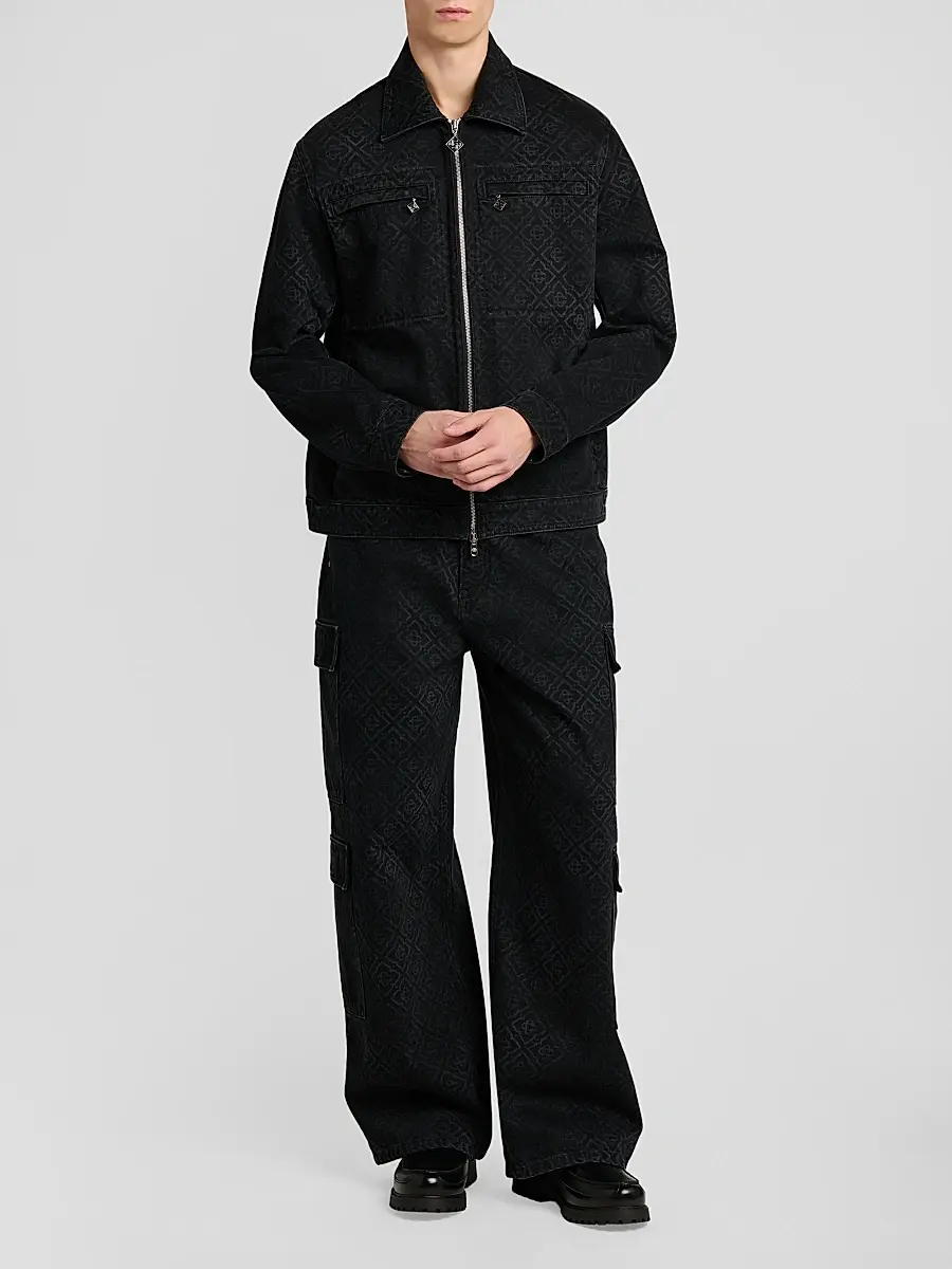 Casablanca Men's Monogram Cargo Jeans | Thumbnail 2