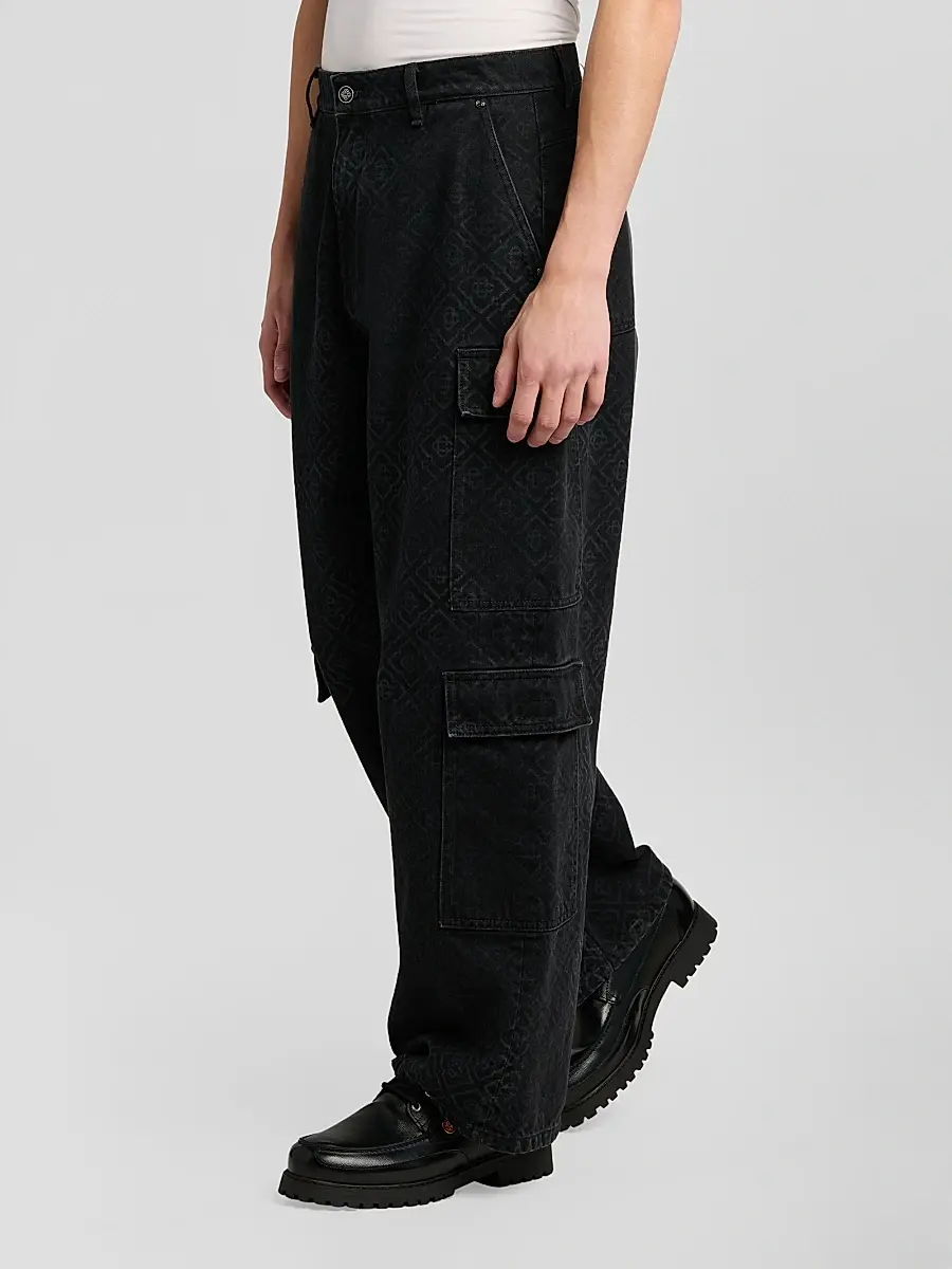 Casablanca Men's Monogram Cargo Jeans | Thumbnail 4