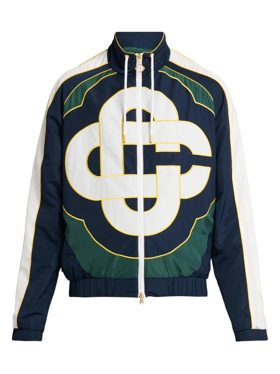 Casablanca Men's CC Applique Colorblock Windbreaker Jacket