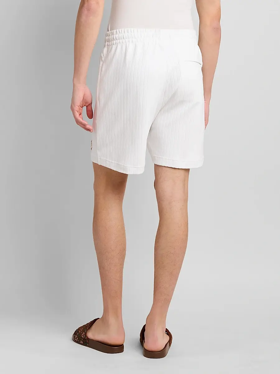 Casablanca Men's Velour Rib-Knit Shorts | Thumbnail 3 Casablanca Men's Velour Rib-Knit Shorts | Thumbnail 3