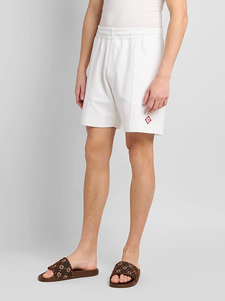 Casablanca Men's Velour Rib-Knit Shorts | Thumbnail 4 Casablanca Men's Velour Rib-Knit Shorts | Thumbnail 4
