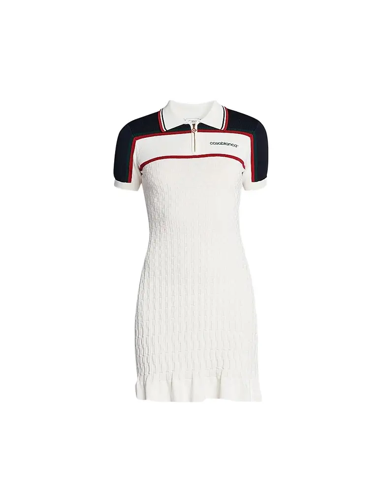 Casablanca Women's Logo Cable-Knit Tennis Minidress
