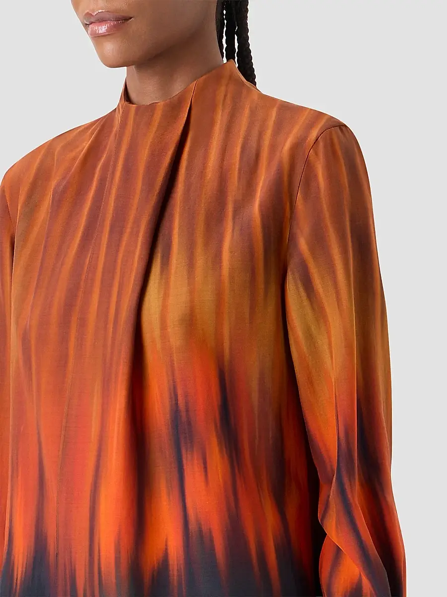 Akris Women's Silk Ombré Blouse | Thumbnail 5 Akris Women's Silk Ombré Blouse | Thumbnail 5