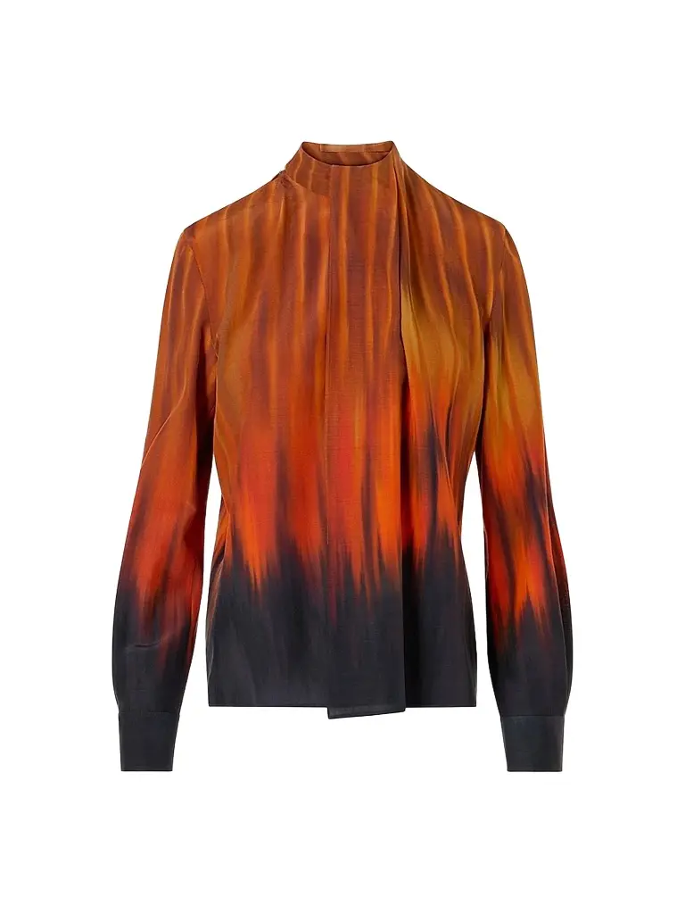 Akris Women's Silk Ombré Blouse