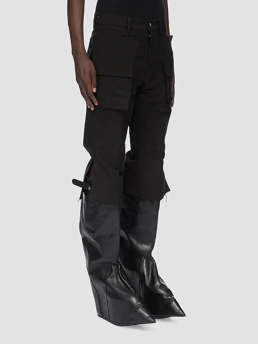 Rick Owens Men's Bolan Cropped Cargo Pants | Thumbnail 4 Rick Owens Men's Bolan Cropped Cargo Pants | Thumbnail 4