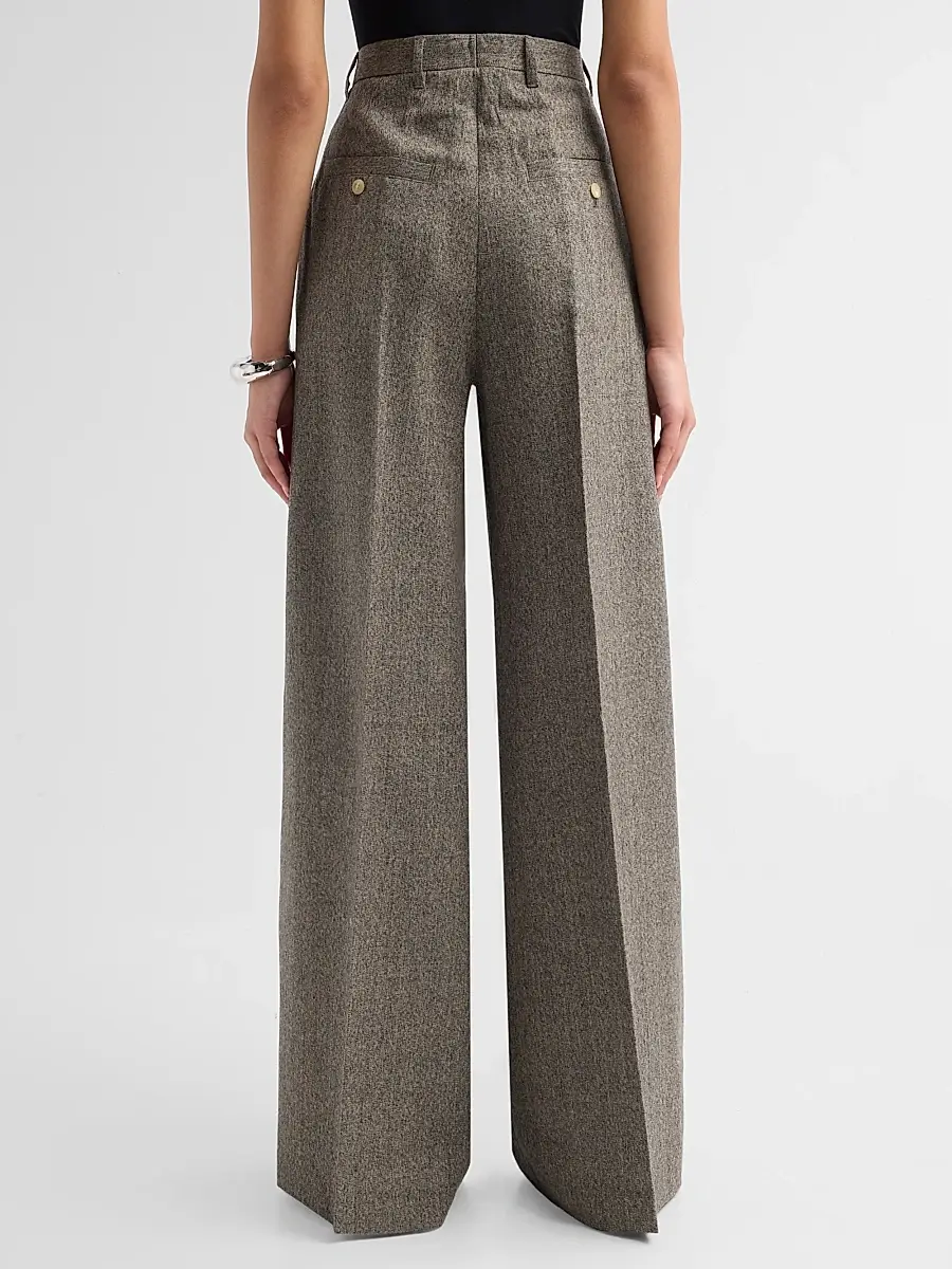 Rick Owens Women's Wide-Leg Tailored Wool Pants | Thumbnail 3 Rick Owens Women's Wide-Leg Tailored Wool Pants | Thumbnail 3