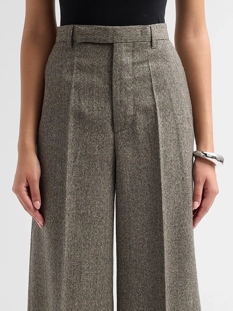 Rick Owens Women's Wide-Leg Tailored Wool Pants | Thumbnail 5 Rick Owens Women's Wide-Leg Tailored Wool Pants | Thumbnail 5