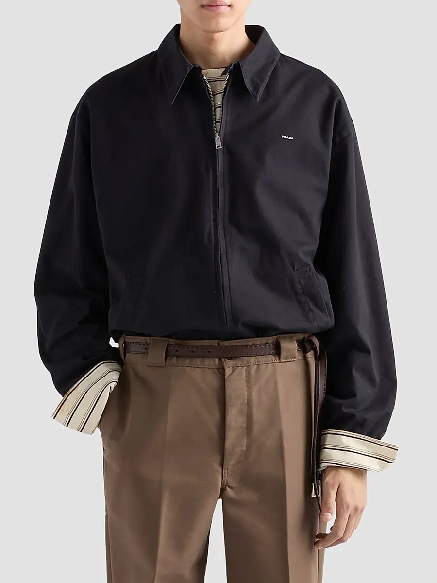 Prada Men's Cotton Jacket | Thumbnail 3 Prada Men's Cotton Jacket | Thumbnail 3